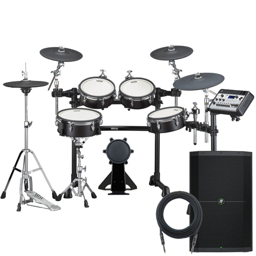 Yamaha DTX8K-X PROX Electronic Drum Set - Black Forest MONITOR KIT