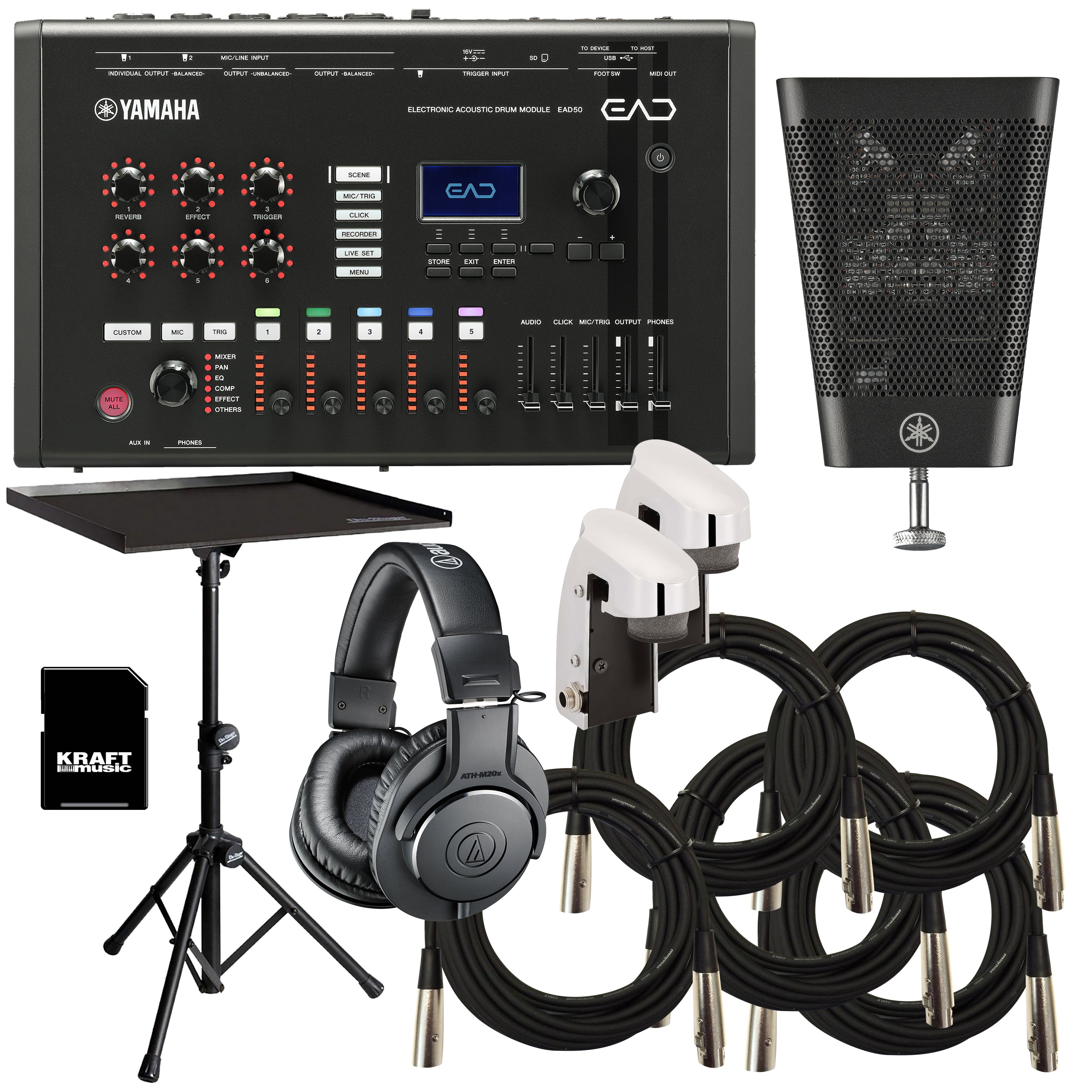 Yamaha EAD50 Electronic Acoustic Drum Microphone System STUDIO PAK