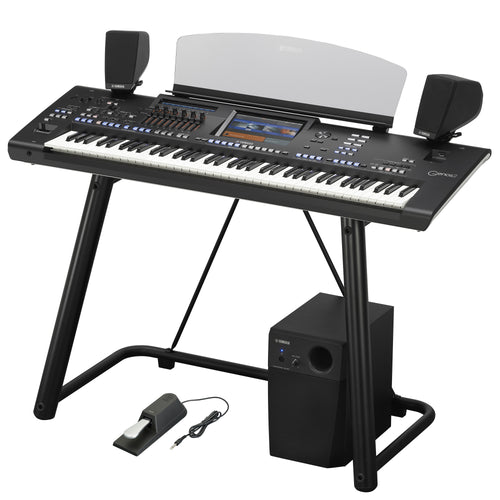 Yamaha Genos2 Arranger Workstation with GNS-MS01 Speaker System and L-7B Stand