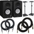 Collage image of the Yamaha HS3B 3.5" Powered Studio Monitors (Pair) - Black STUDIO ESSENTIALS BUNDLE