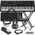 Collage showing components in Yamaha MODX M6 61-Key Music Synthesizer KEY ESSENTIALS BUNDLE