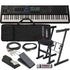 Collage showing components in Yamaha MODX M7 76-Key Music Synthesizer STAGE RIG