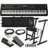 Collage showing components in Yamaha MODX M8 88-Key Music Synthesizer STAGE RIG
