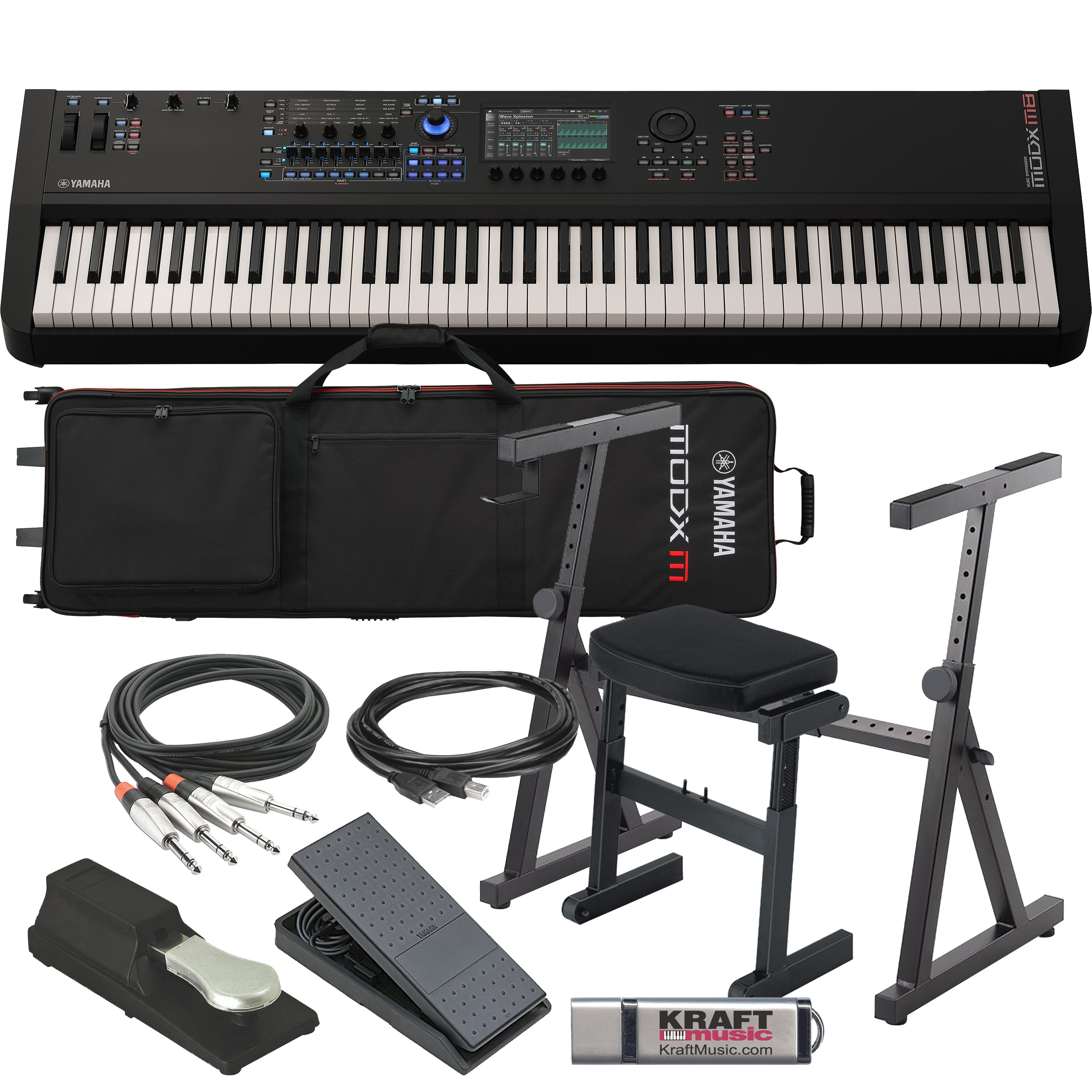 Yamaha MODX M8 88-Key Music Synthesizer STAGE RIG