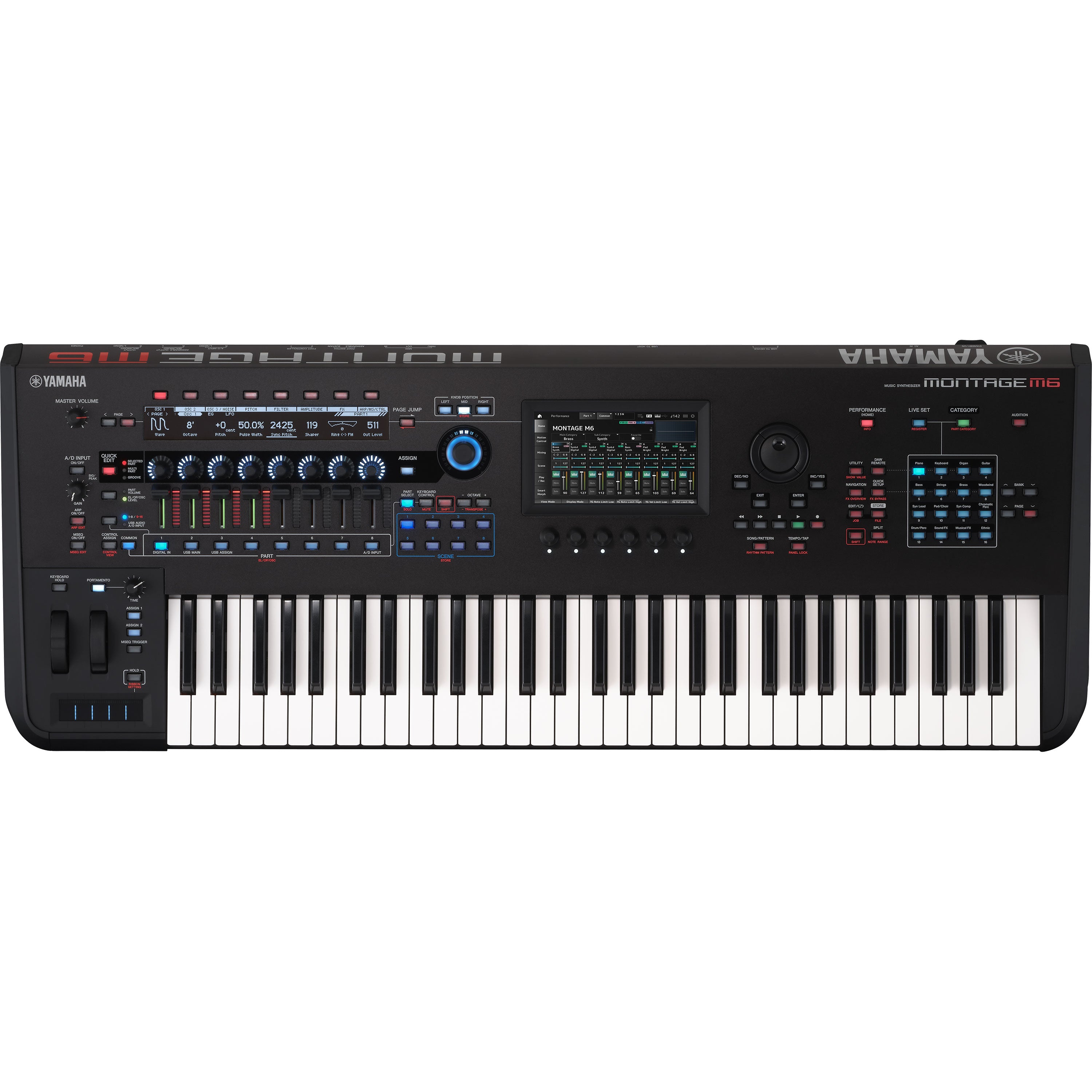 [本体未使用] YAMAHA MONTAGE M6 Yamaha Montage M6 Synthesizer STAGE RIG – Kraft Music