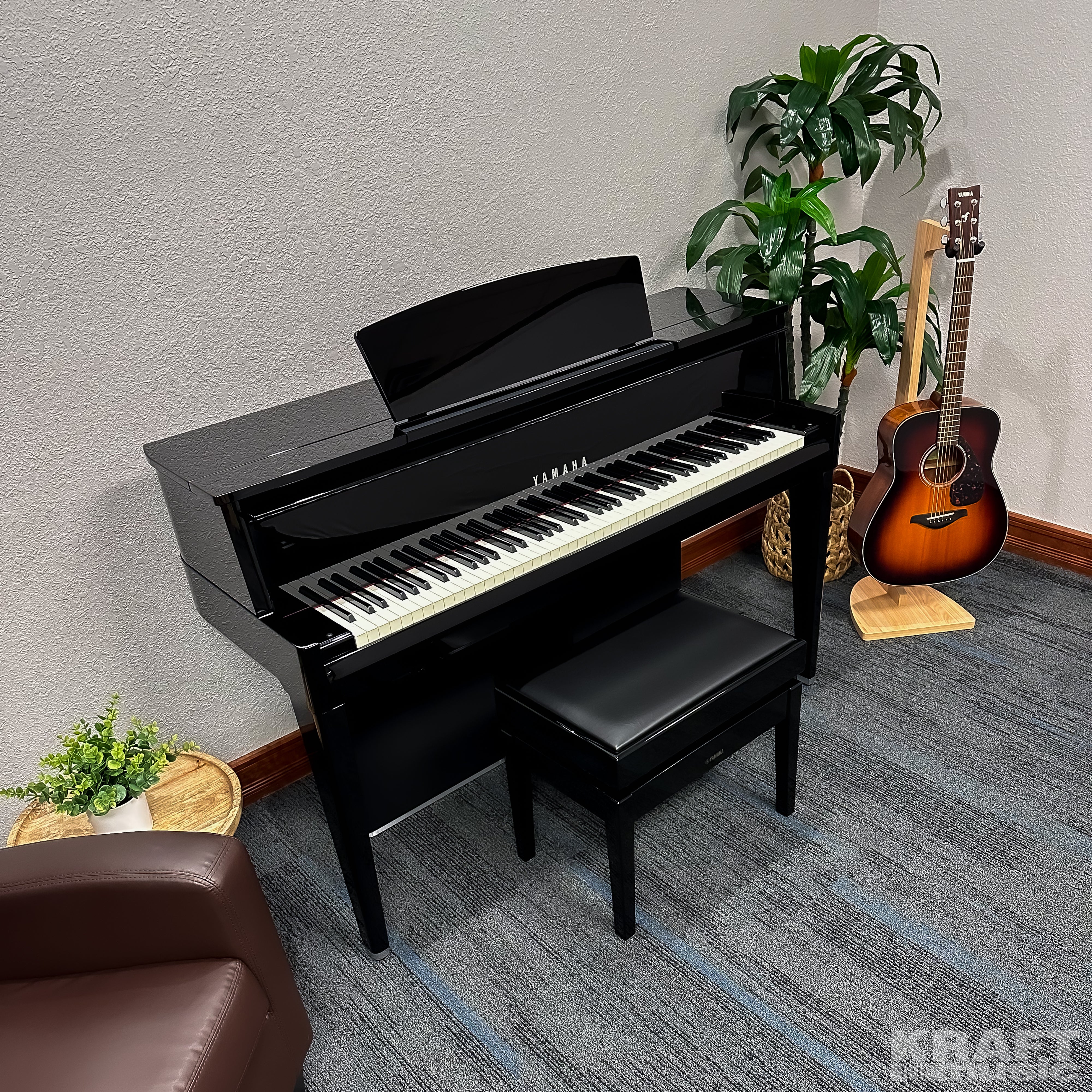 Yamaha AvantGrand N2 Hybrid Piano - Polished Ebony - from above