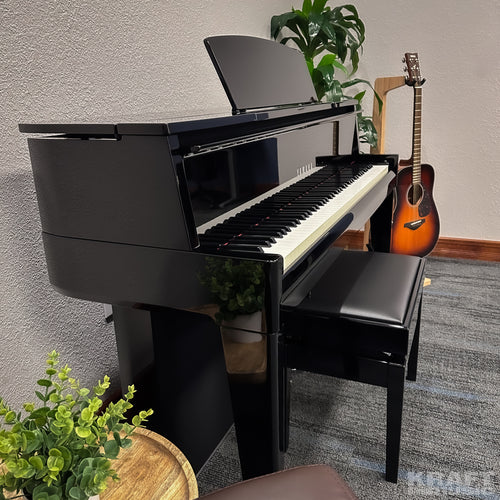 Yamaha AvantGrand N2 Hybrid Piano - Polished Ebony - side view