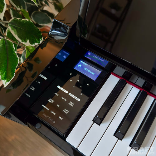 Yamaha AvantGrand NU1XA Hybrid Piano - Polished Ebony - control panel