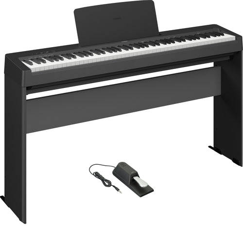 Collage image of the Yamaha P-143 Digital Piano - Black HOME PAK