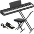 Yamaha P-143 Digital Piano - Black KEY ESSENTIALS BUNDLE