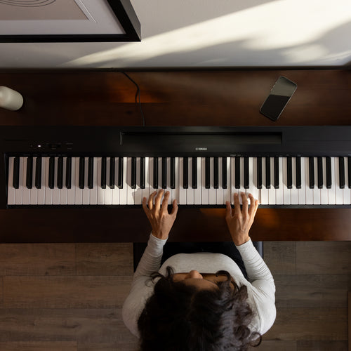 Yamaha P-143LXB Digital Piano Bundle with Stand, Bench and Pedal - Black
