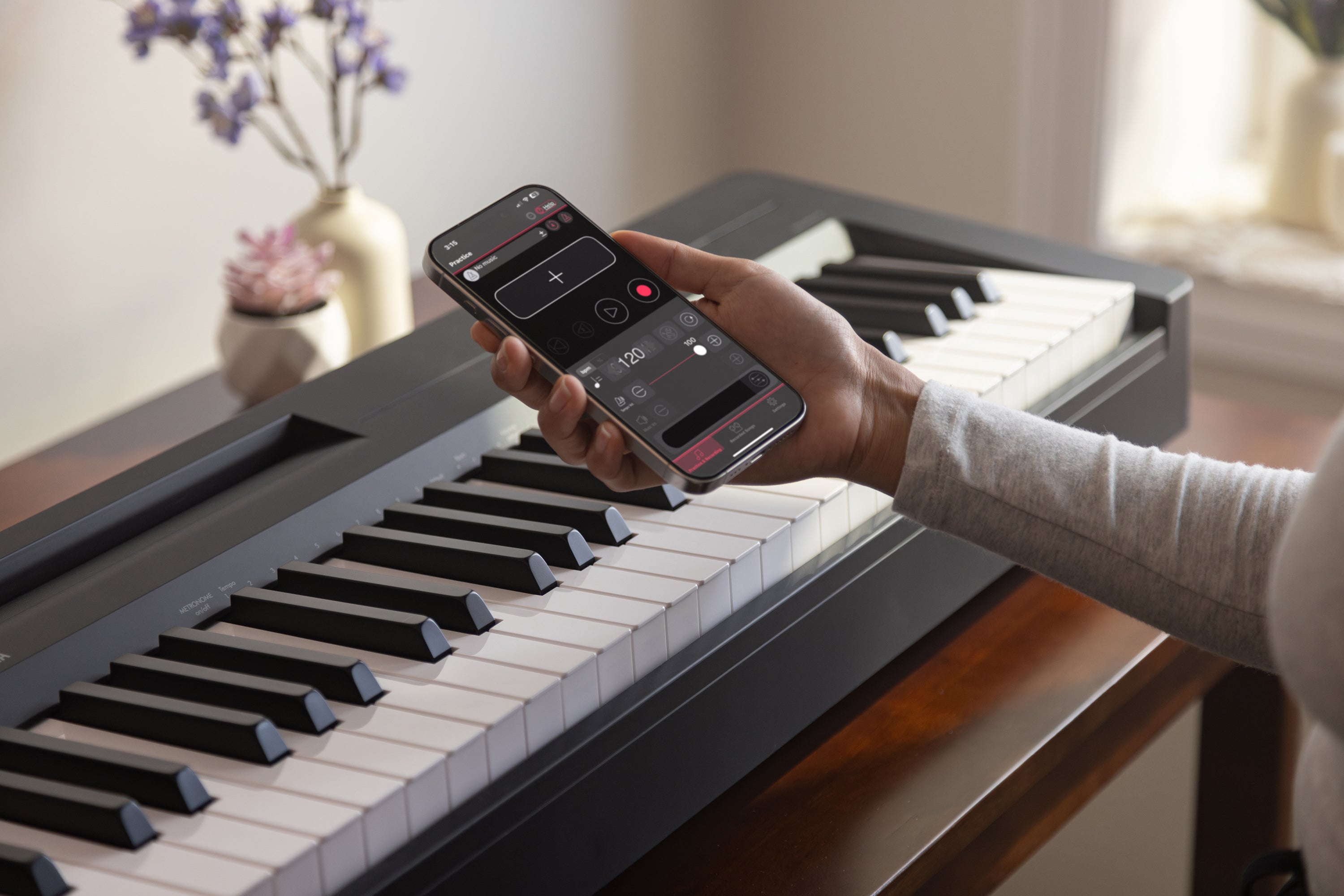 Yamaha P-143LXB Digital Piano Bundle with Stand, Bench and Pedal - Black