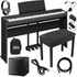 Yamaha P-225 Digital Piano - Black COMPLETE HOME BUNDLE PLUS