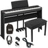 Yamaha P-225 Digital Piano - Black COMPLETE HOME BUNDLE