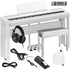 Yamaha P-525 Digital Piano - White COMPLETE HOME BUNDLE