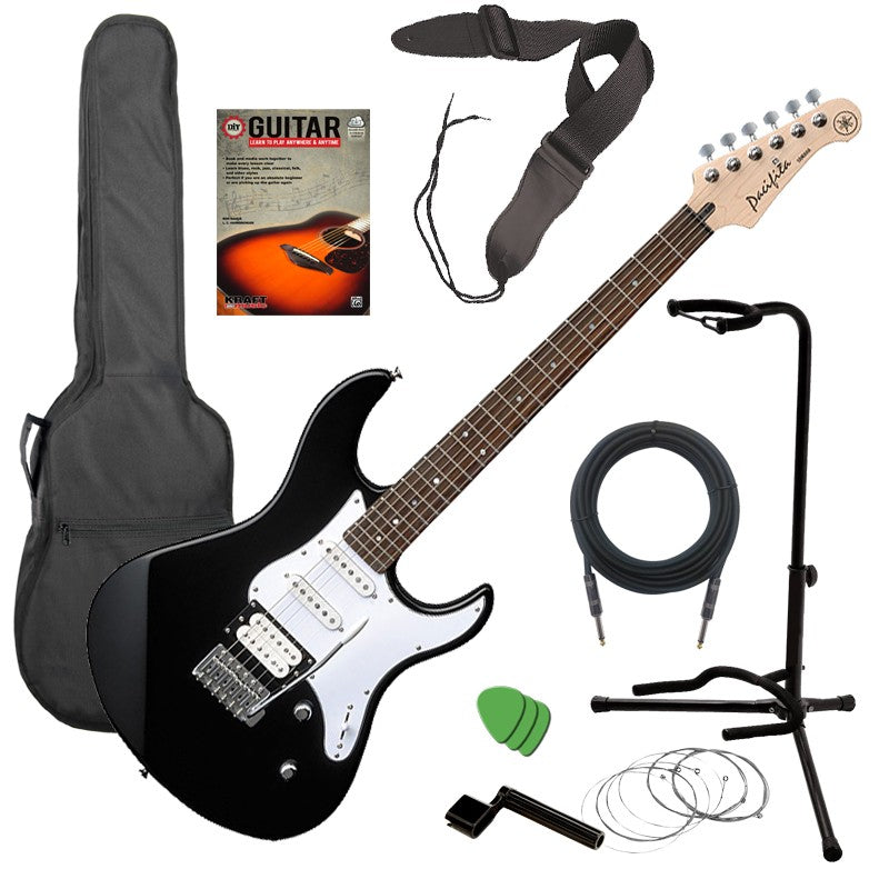 Yamaha Pacifica PAC112V Electric Guitar - Black GUITAR ESSENTIALS BUNDLE