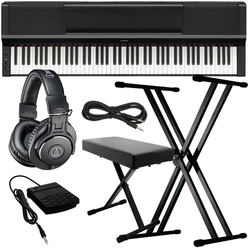 Yamaha P-S500 Digital Piano - Black KEY ESSENTIALS BUNDLE