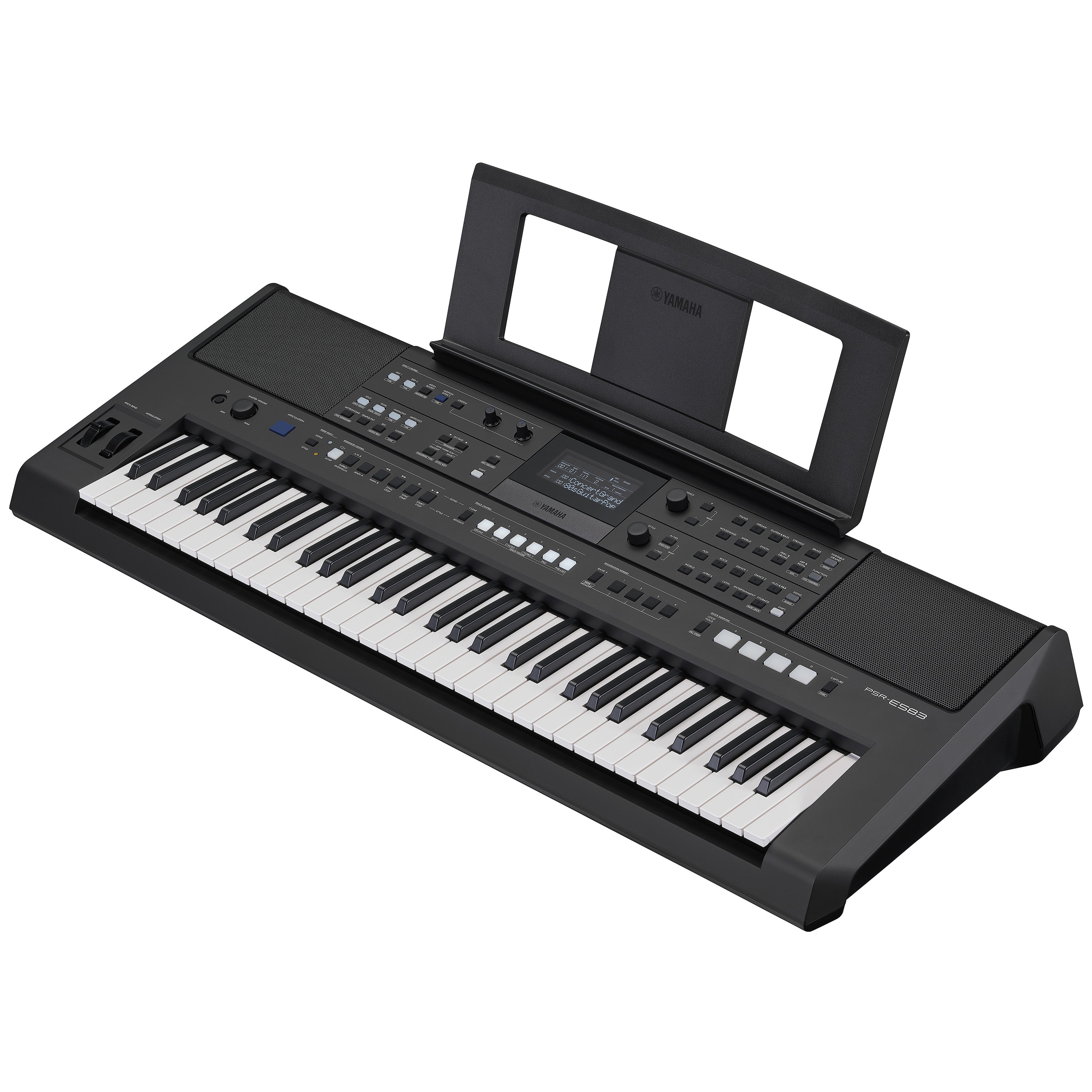 Yamaha PSRE583 61-Note Portable Keyboard, View 2