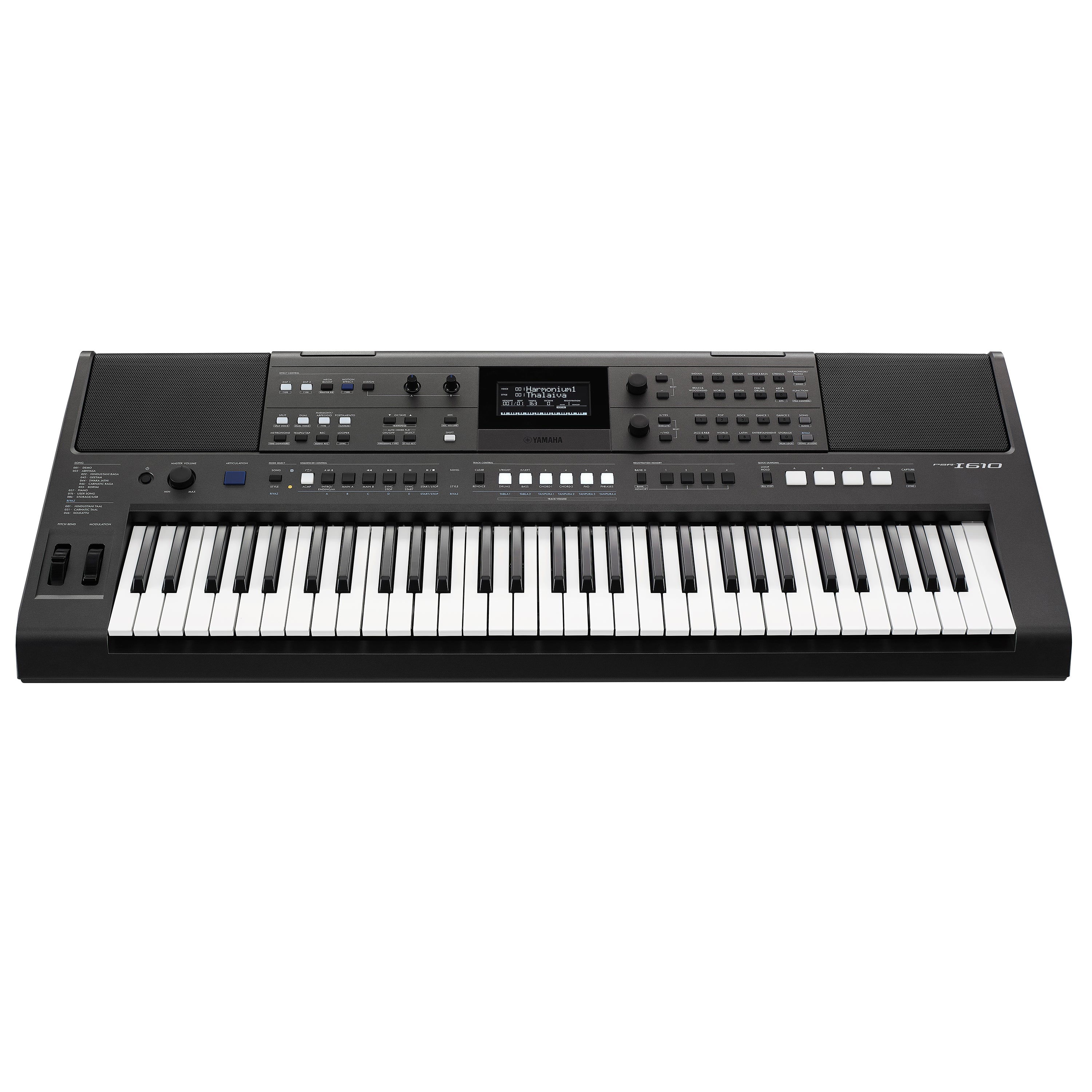Yamaha PSR-I610 Portable Keyboard for Indian Music, View 1