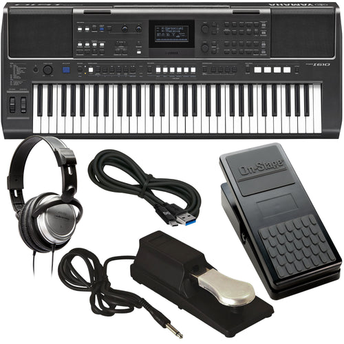 Yamaha PSR-I610 Portable Keyboard for Indian Music BONUS PAK