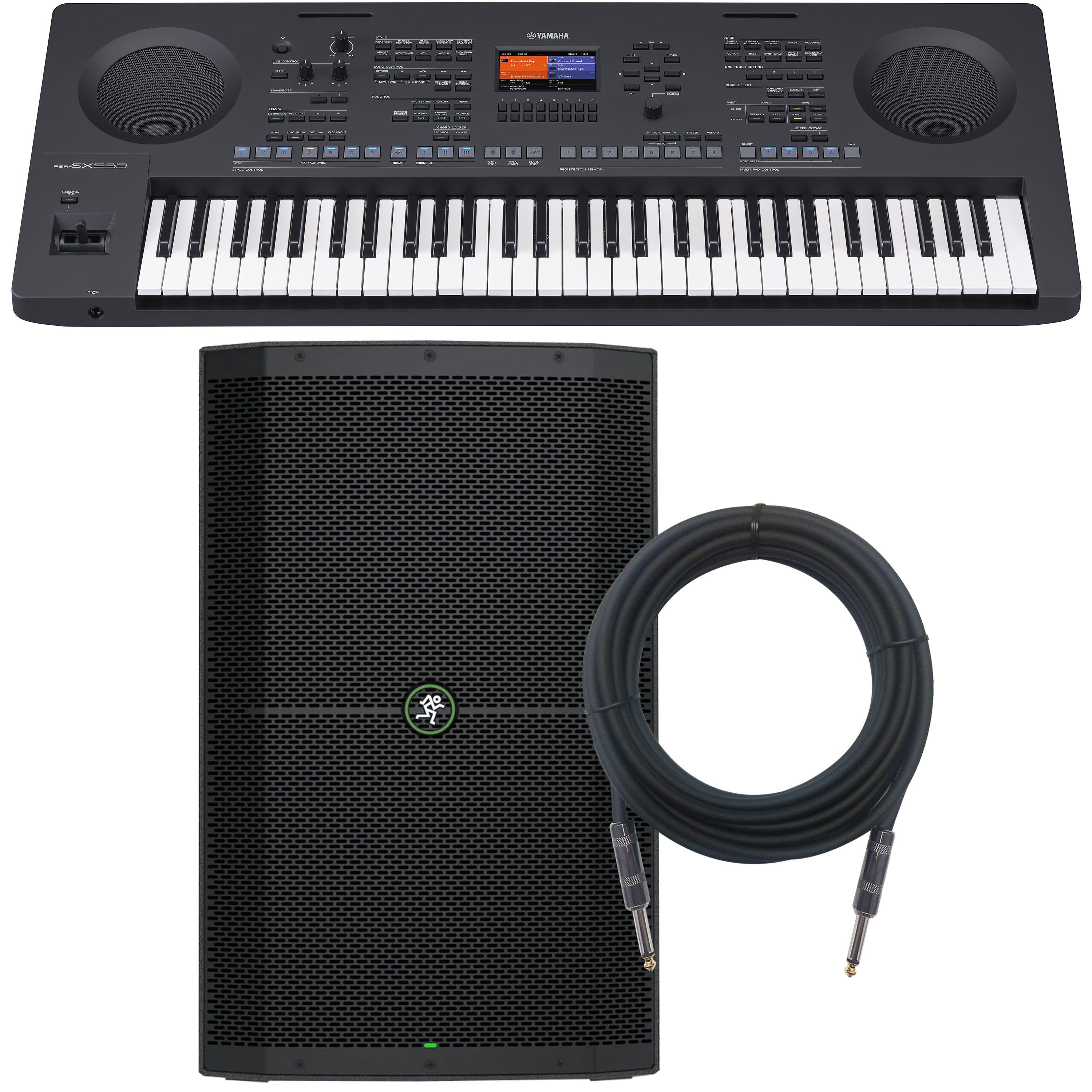 Yamaha PSR-SX620 61-key Arranger Keyboard MONITOR KIT