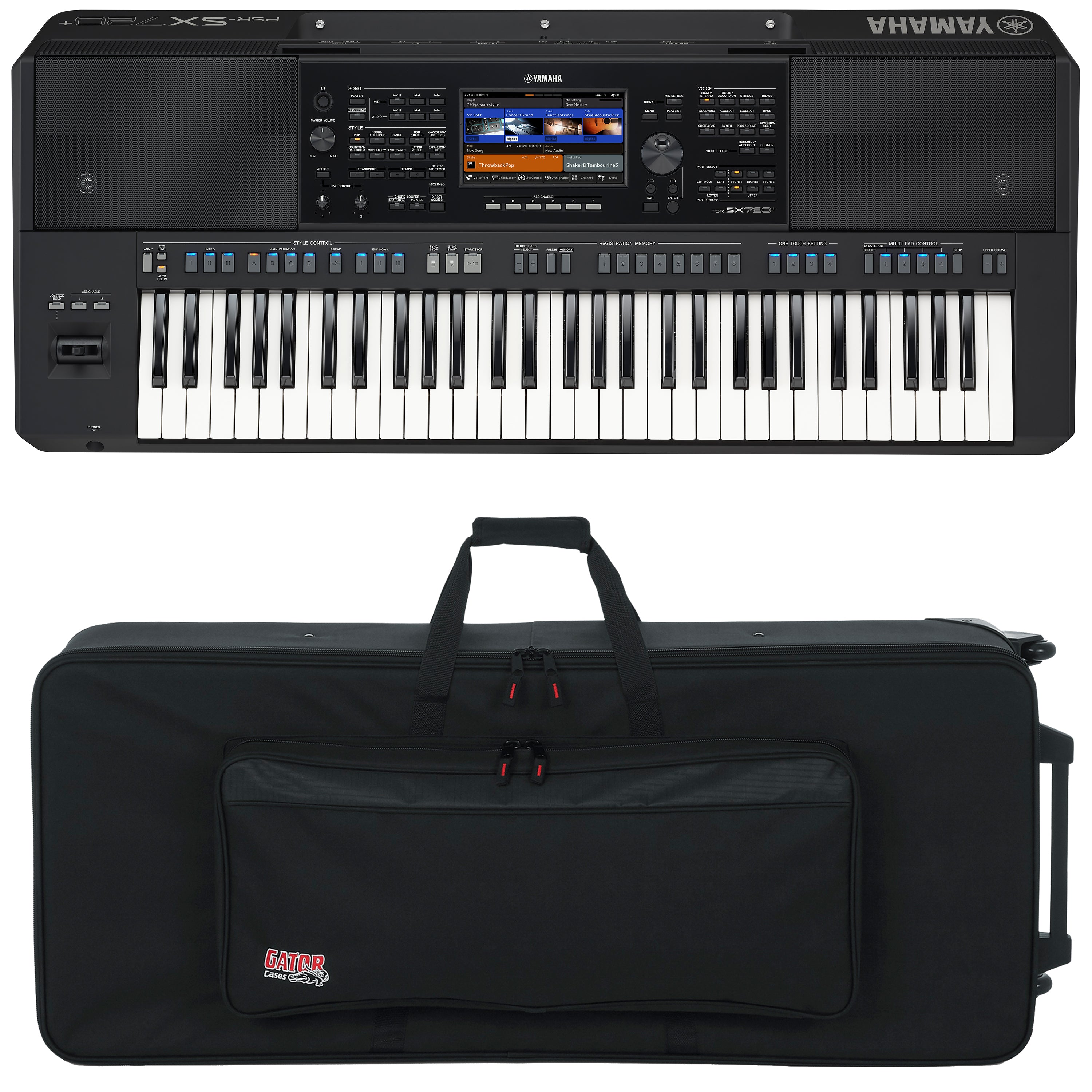 Yamaha PSR-SX720+ 61-key Arranger Keyboard CARRY BAG KIT