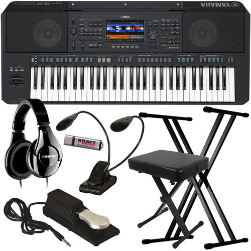 Yamaha PSR-SX920 61-key Arranger Keyboard KEY ESSENTIALS BUNDLE
