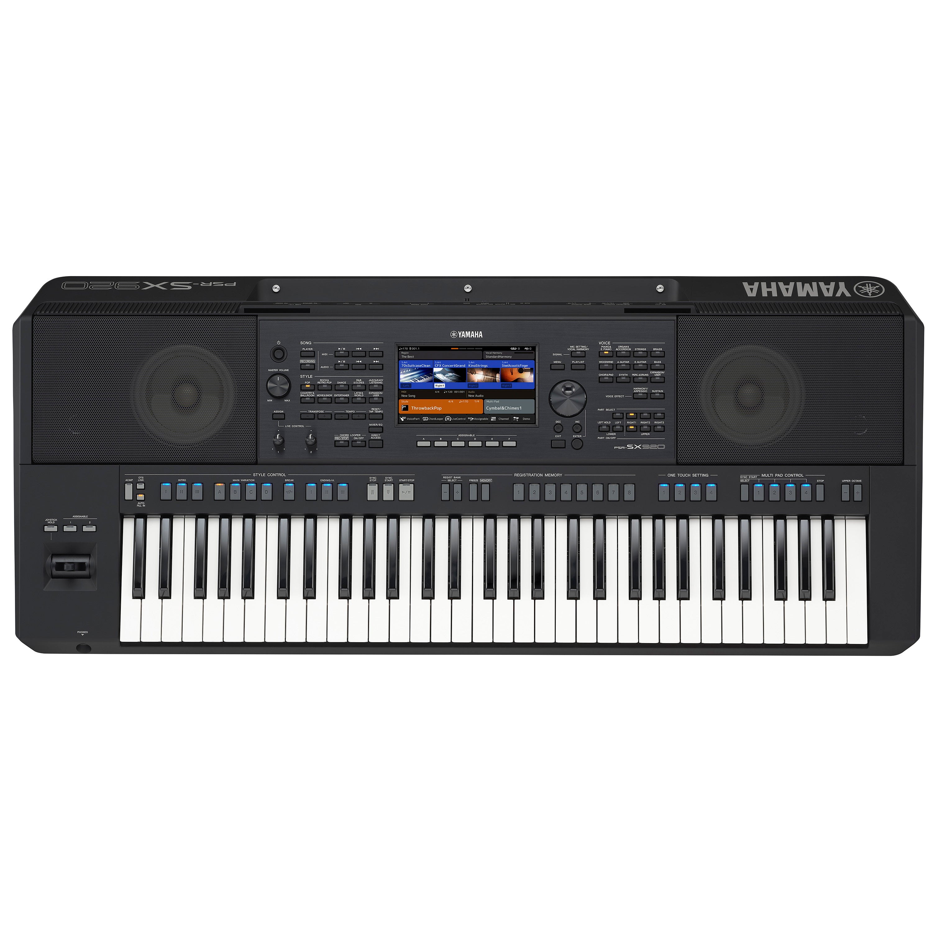 Yamaha PSRSX920 61-key Arranger Keyboard, View 1