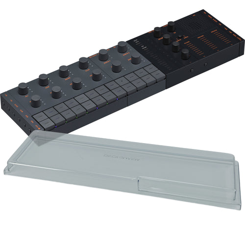 Collage showing components in Yamaha Seqtrak Mobile Music Ideastation - Black/Gray DECKSAVER KIT