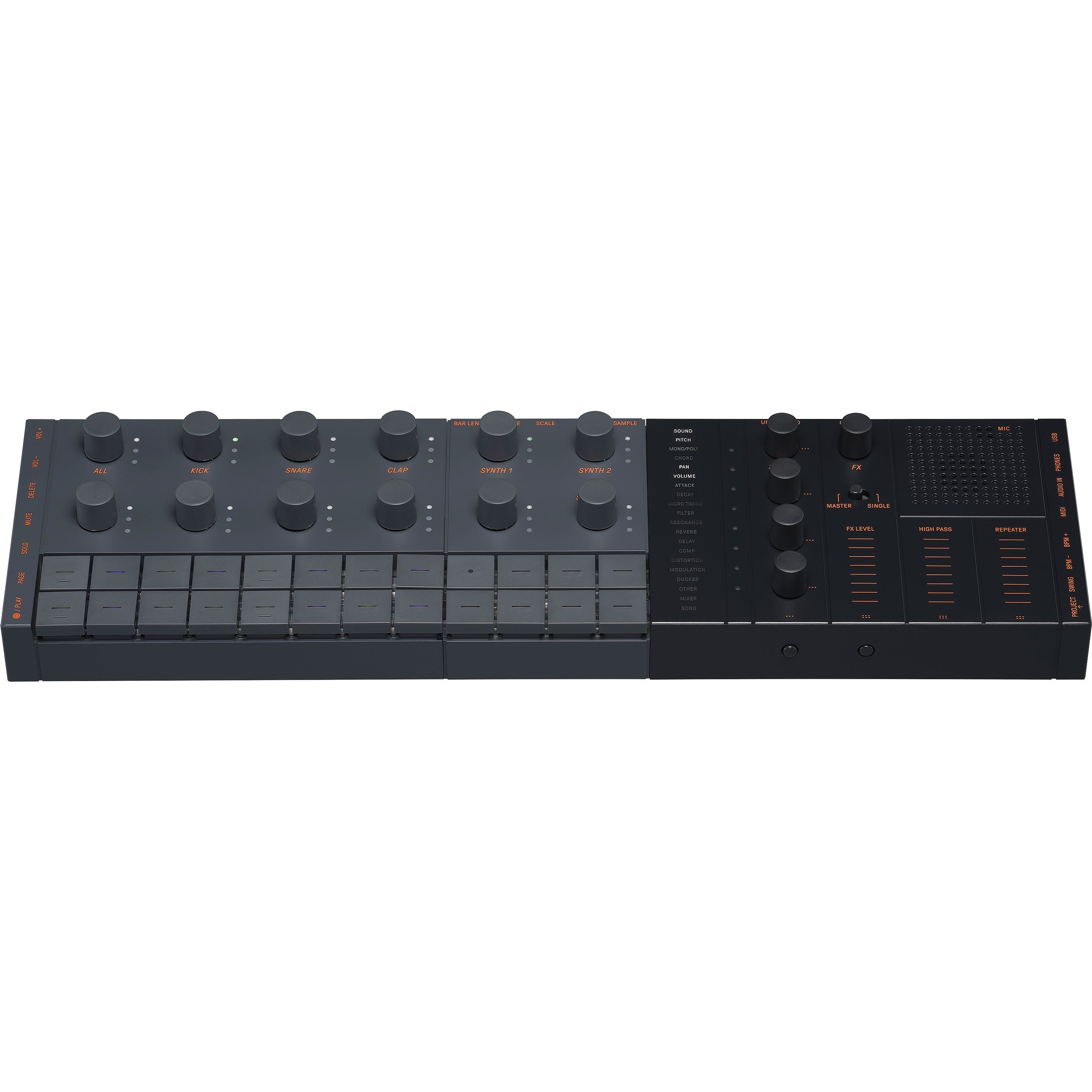Yamaha Seqtrak Mobile Music Ideastation - Black/Gray View 4