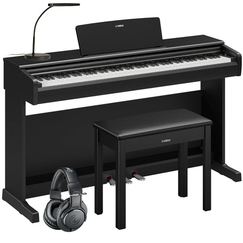 Yamaha Arius YDP-146 Digital Piano - Black COMPLETE HOME BUNDLE