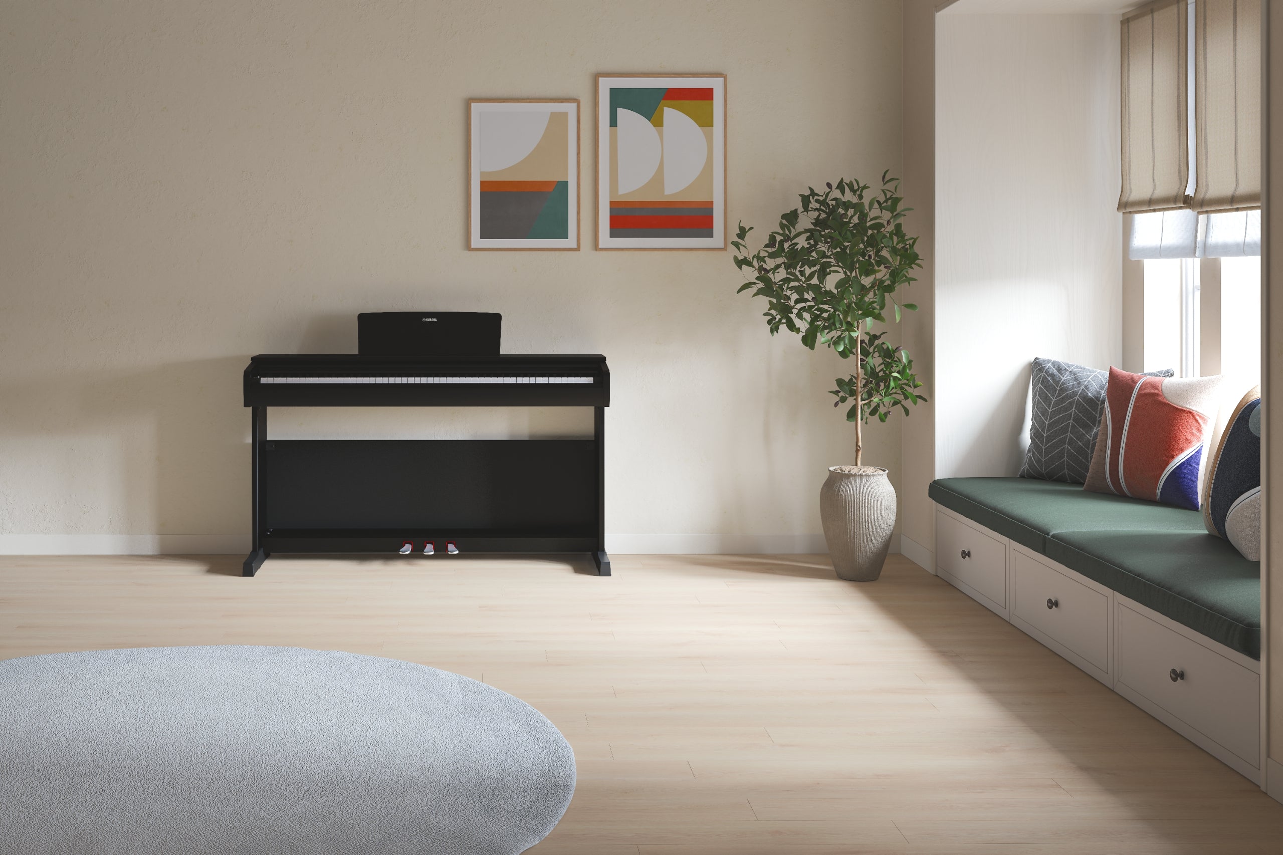 Yamaha Arius YDP-146 Piano - Black, view 8