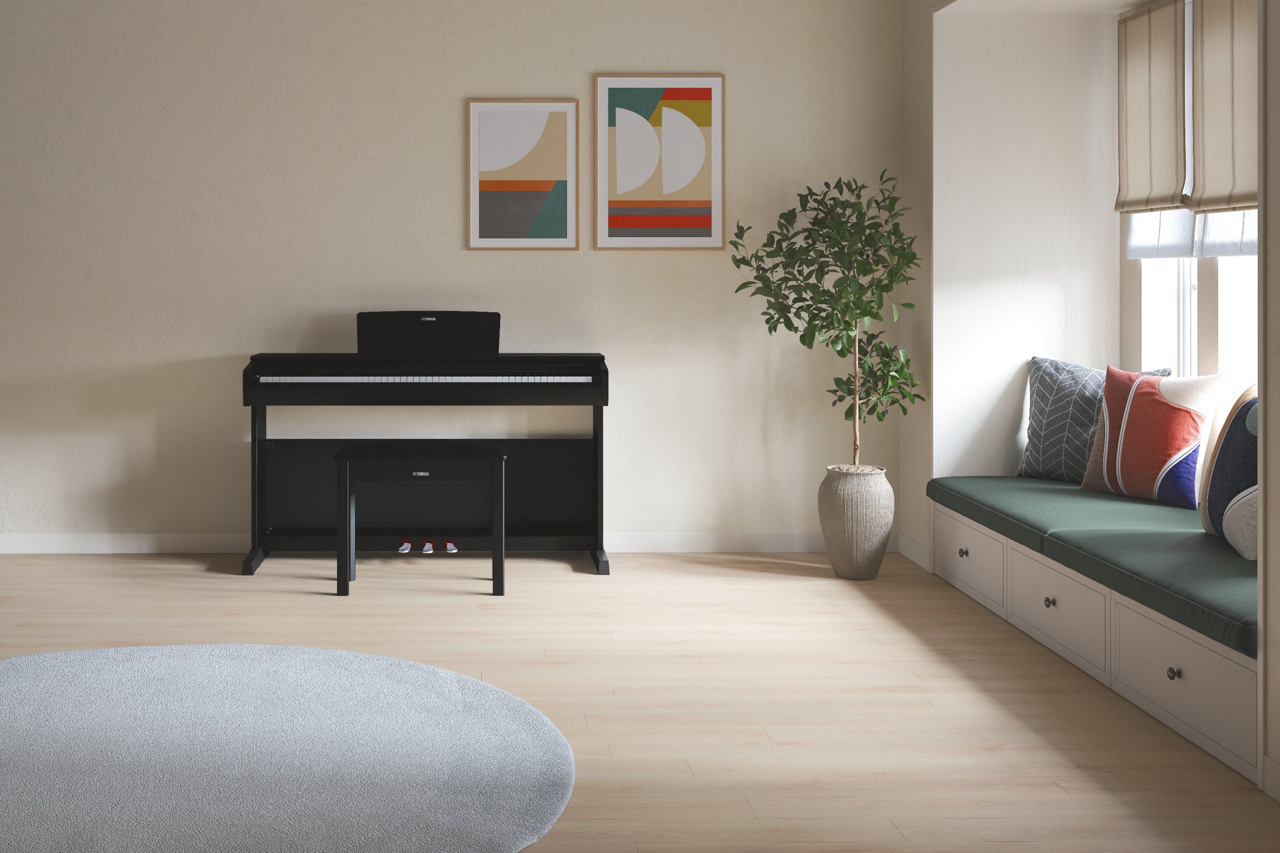 Yamaha Arius YDP-146 Piano - Black, view 9