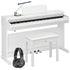 Yamaha Arius YDP-166 Digital Piano - White COMPLETE HOME BUNDLE