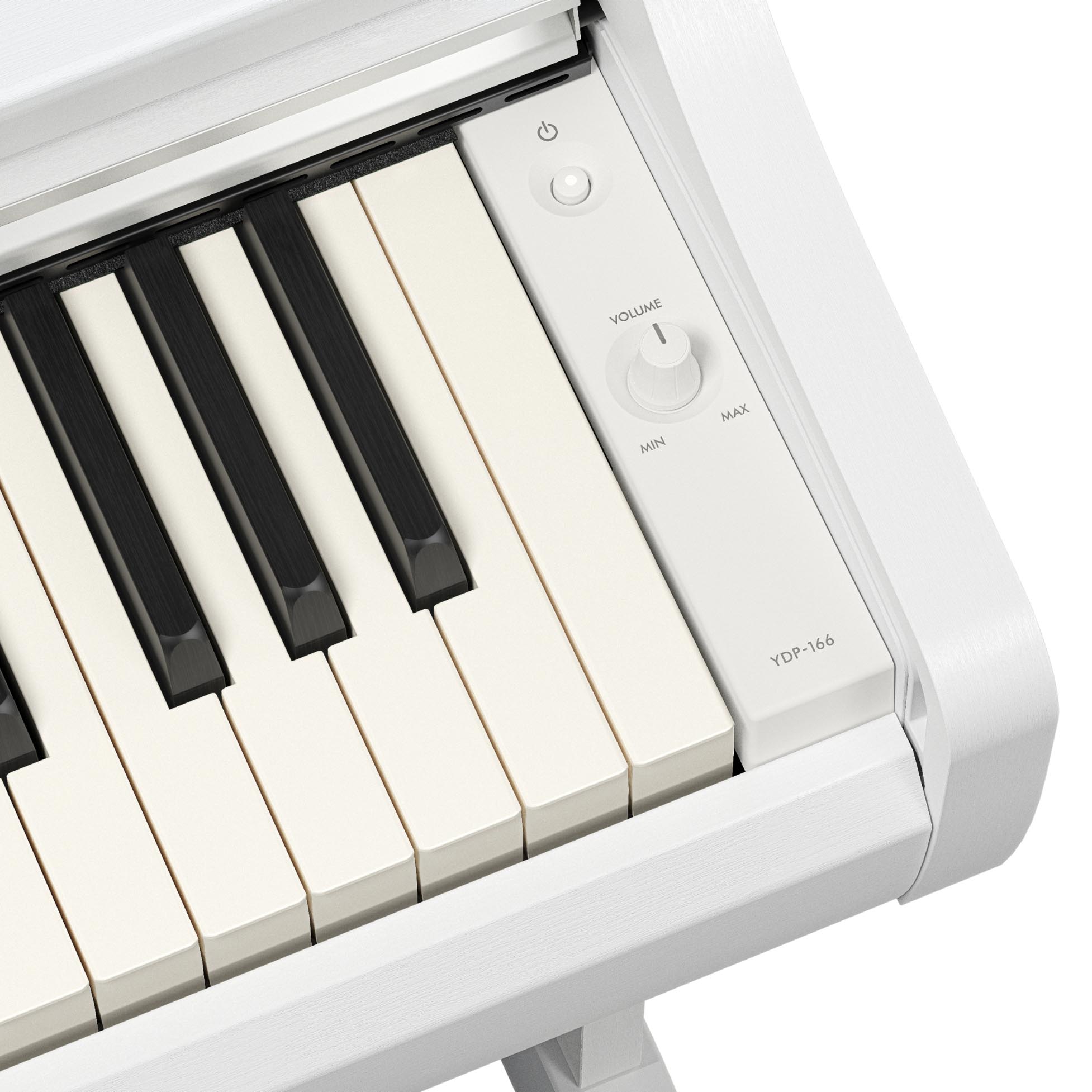 Yamaha Arius YDP-166 Digital Piano - White, View 6