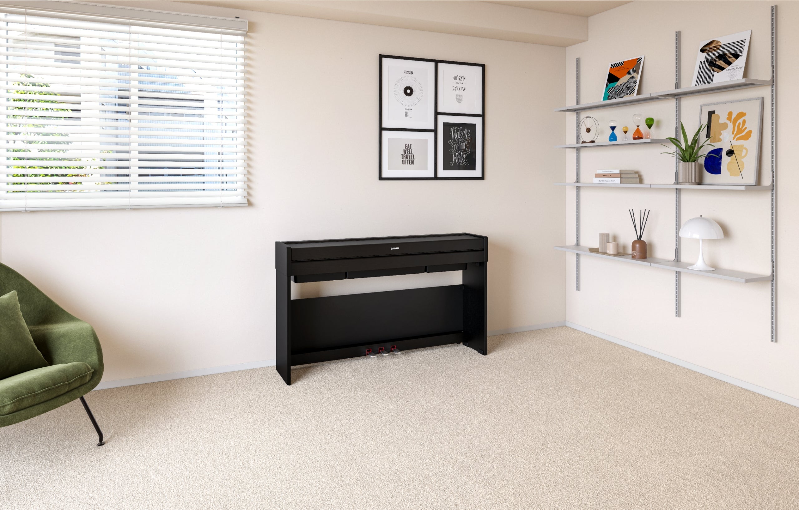 Yamaha Arius YDP-S36 Digital Piano - Black, view 7