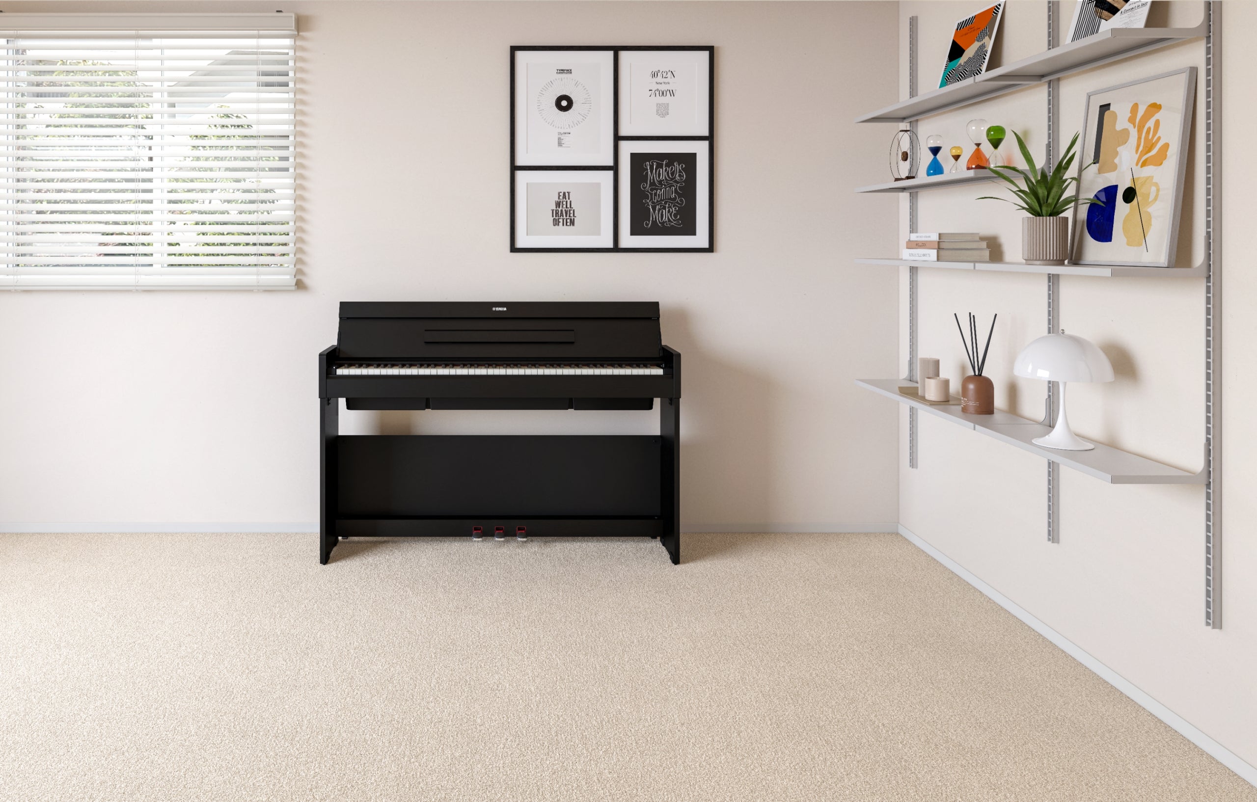 Yamaha Arius YDP-S36 Digital Piano - Black, view 9