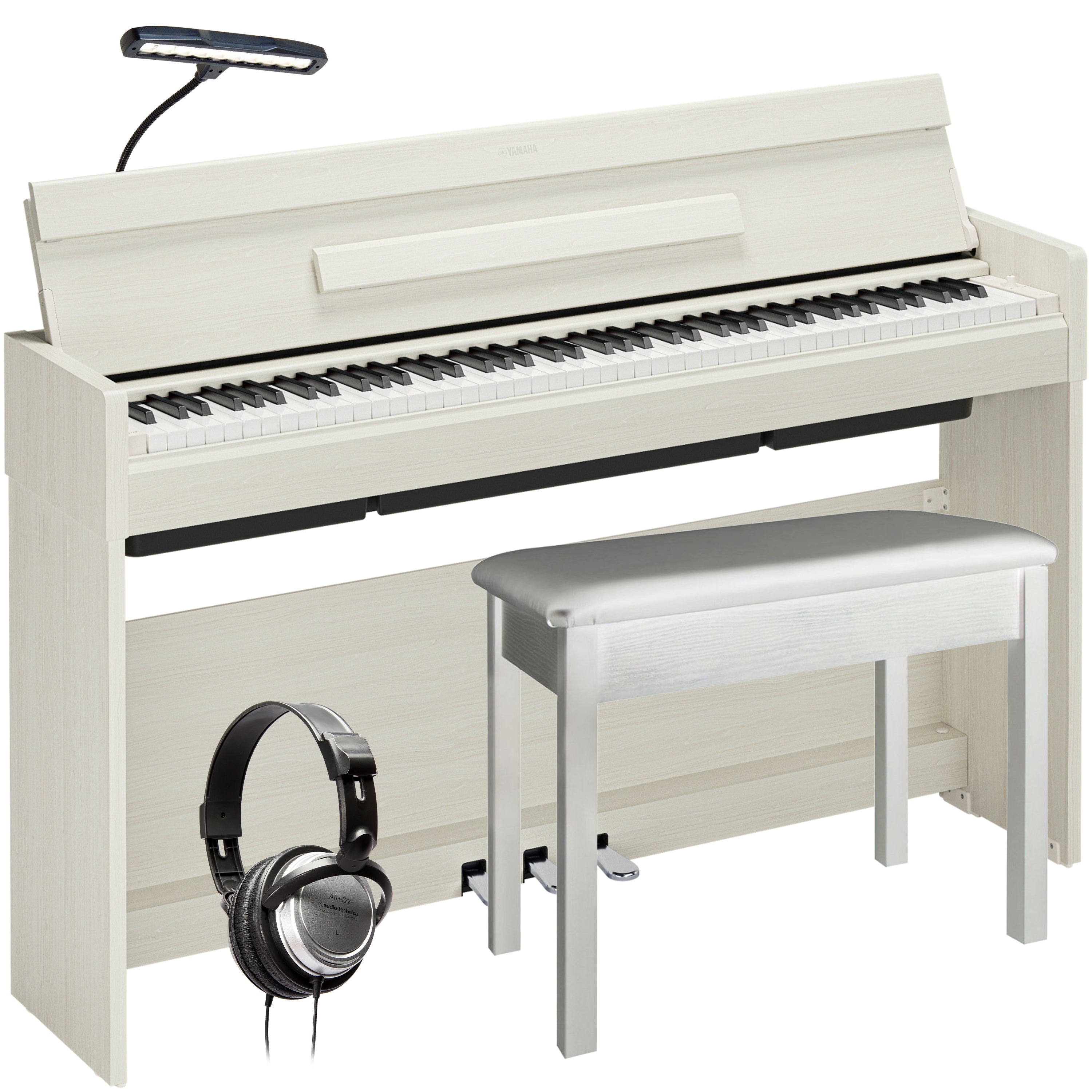 Yamaha Arius YDP-S36 Digital Piano - White Birch COMPLETE HOME BUNDLE