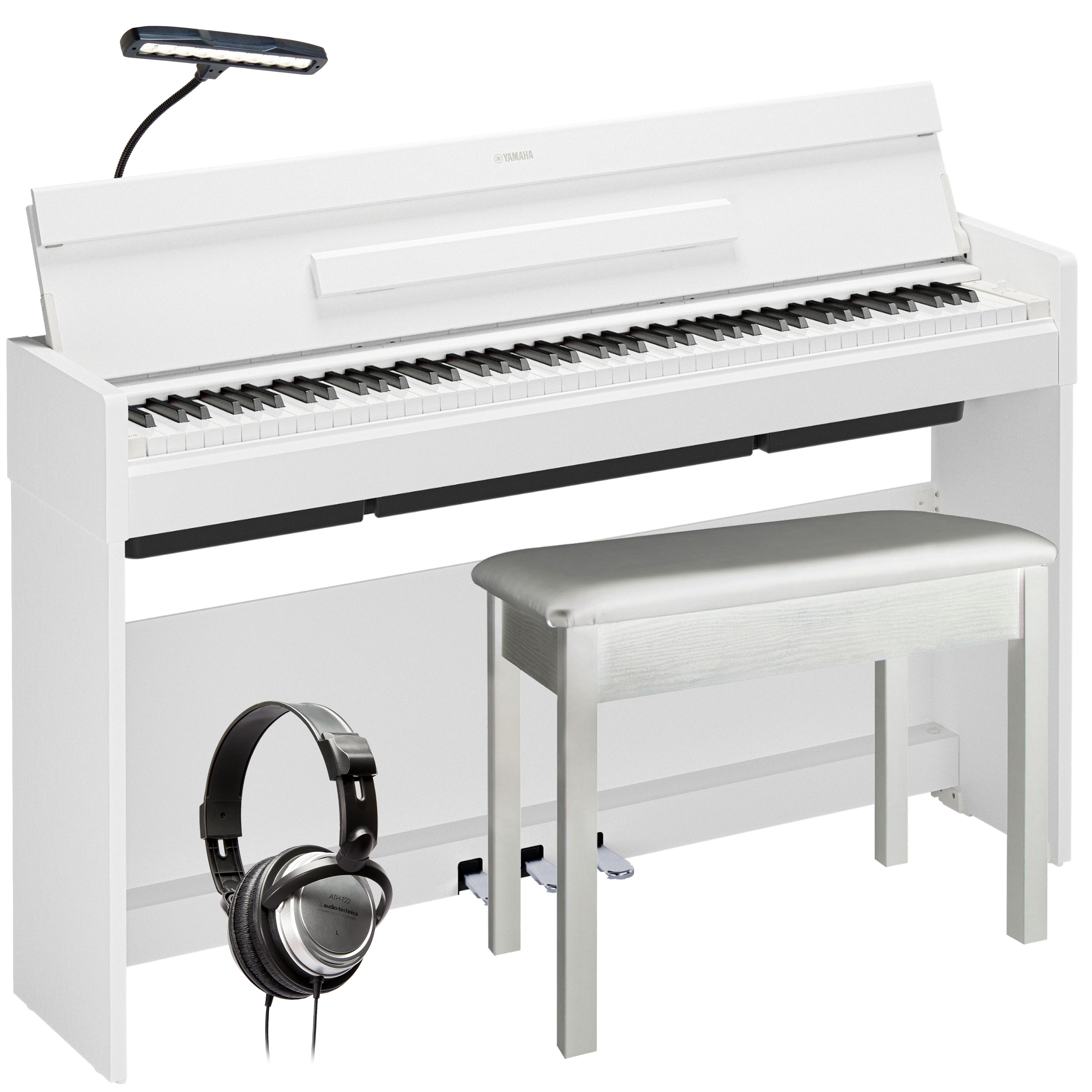 Yamaha Arius YDP-S36 Digital Piano - White COMPLETE HOME BUNDLE