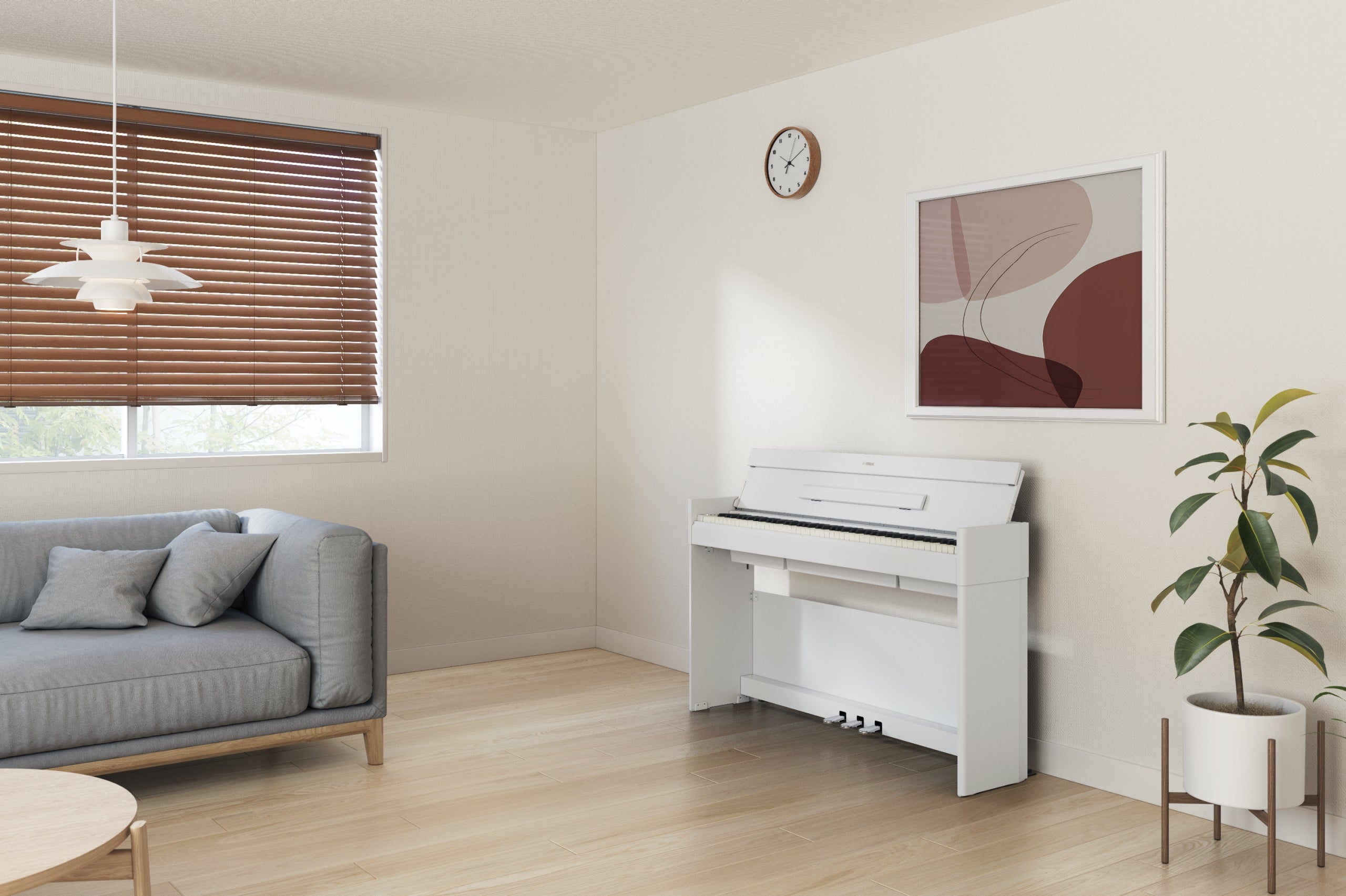 Yamaha Arius YDP-S56 Digital Piano - White, view 8
