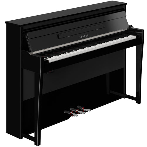 Yamaha AvantGrand NU1XA Hybrid Piano - Polished Ebony - Right Angle