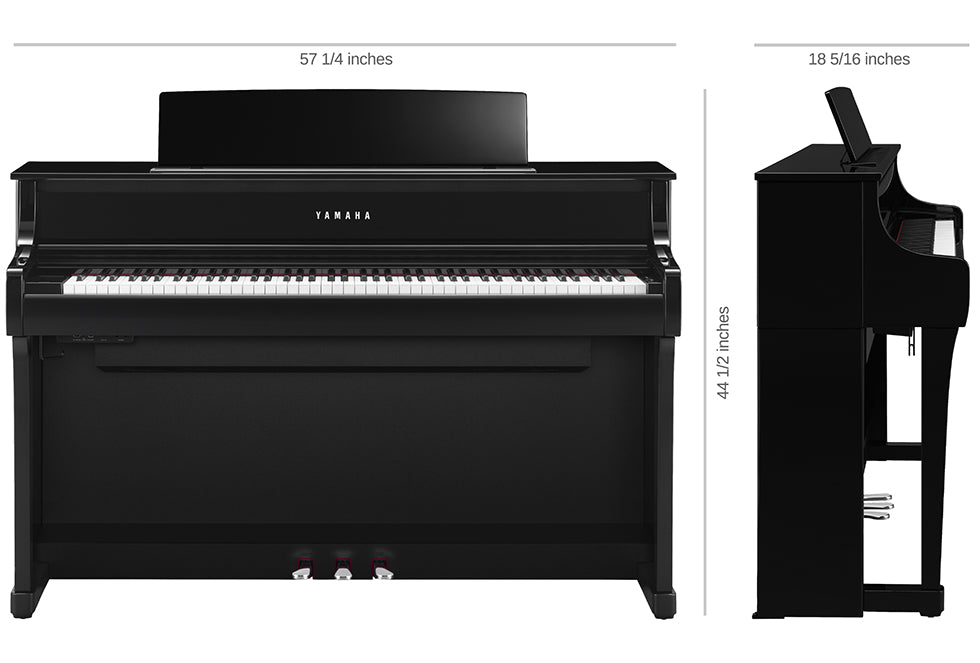 Yamaha Clavinova CLP-875 Digital Piano - Polished Ebony – Kraft Music