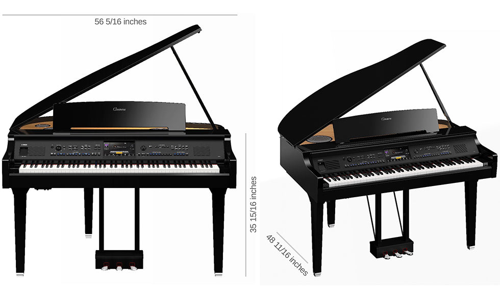Yamaha Clavinova CVP-909GP Digital Grand Piano - Polished Ebony