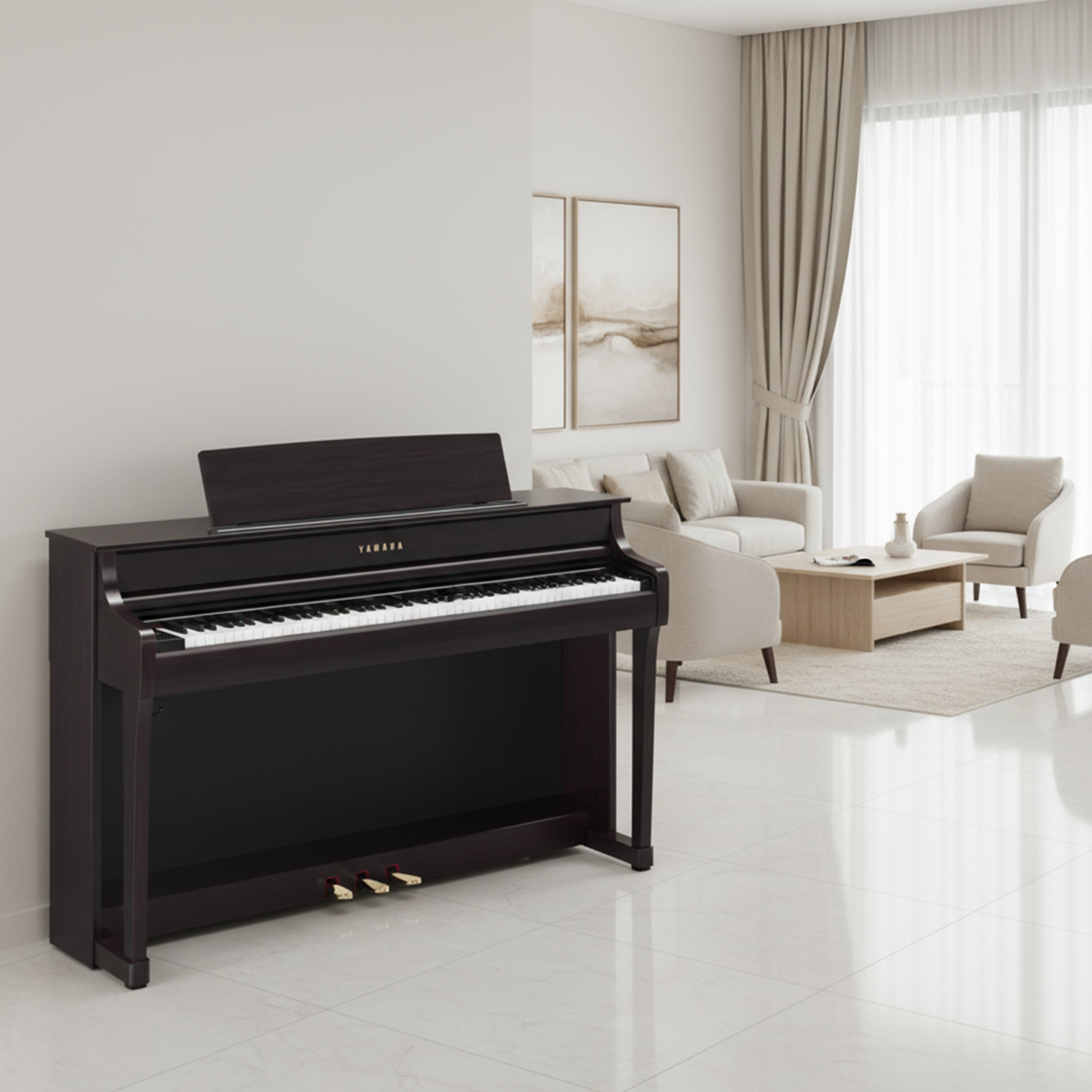 Yamaha Clavinova CLP-845 Digital Piano - Rosewood