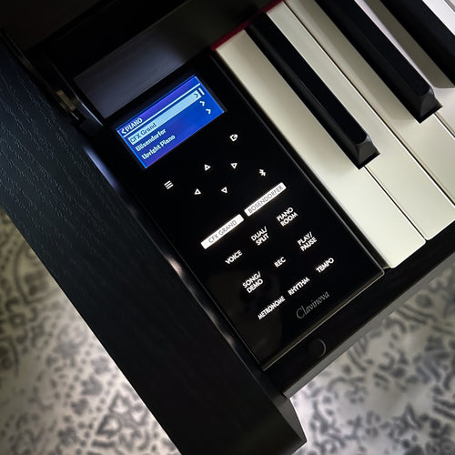 Yamaha Clavinova CLP-885 Digital Piano - Matte Black, control panel