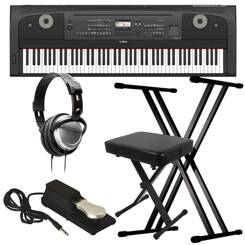 Yamaha DGX-670 Portable Grand Digital Piano - Black KEY ESSENTIALS BUNDLE