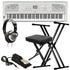 Yamaha DGX-670 Portable Grand Digital Piano - White KEY ESSENTIALS BUNDLE