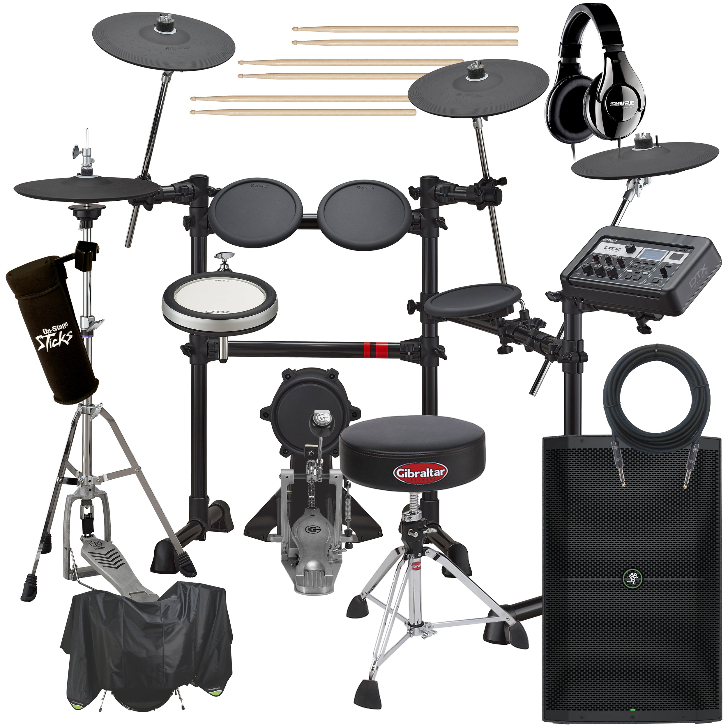 Yamaha DTX6K2-X Electronic Drum Set COMPLETE DRUM BUNDLE