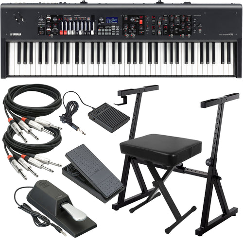 Yamaha YC73 73-Key Stage Keyboard and Organ KEY ESSENTIALS BUNDLE