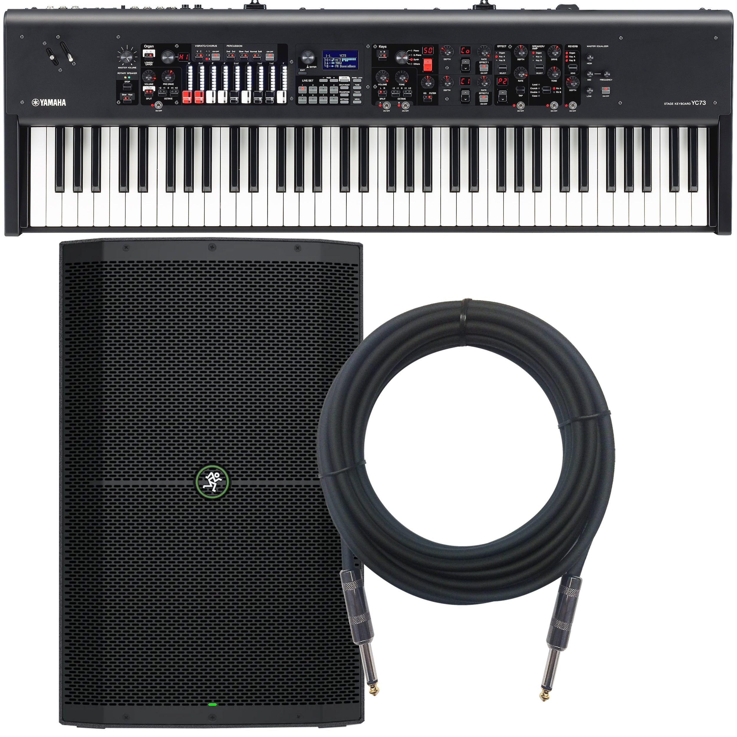 Yamaha YC73 73-Key Stage Keyboard and Organ MONITOR KIT